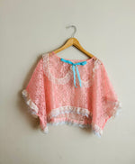 Petunia Peach Lace Crop