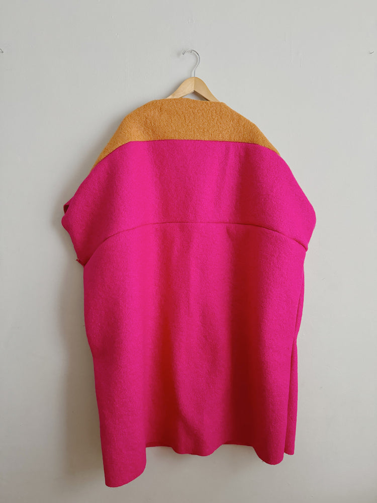 Hot Pink with a hint of Camel colour block Nati