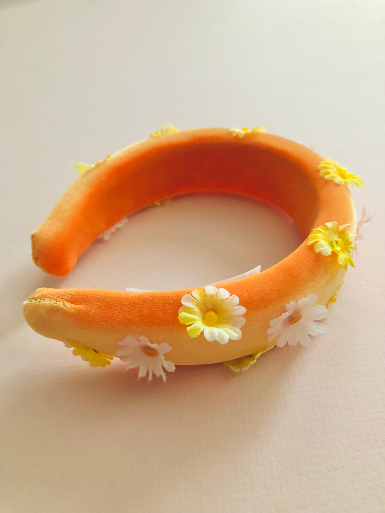Orange Crush Floral Headband