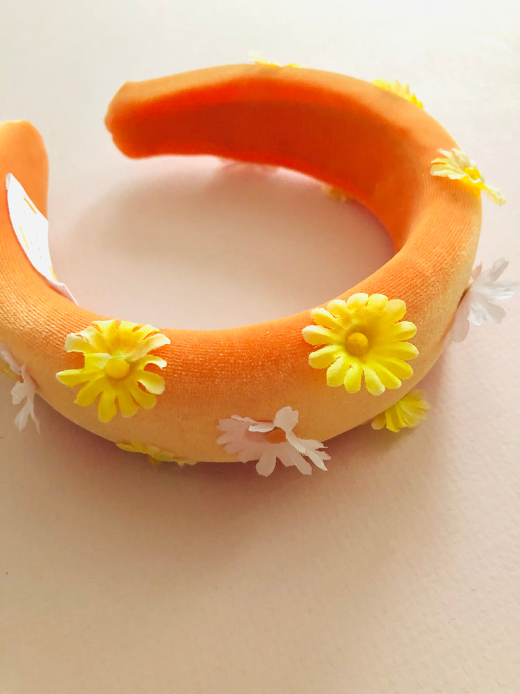 Orange Crush Floral Headband