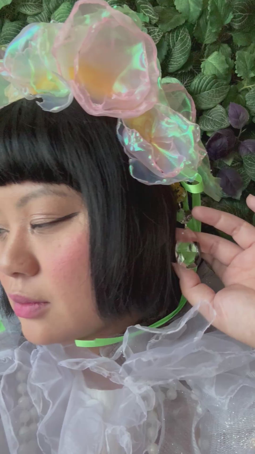 Little Lotus Floral Organza Headband